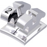 equilibrium® 2 Bracket, - 6° Torque, 0° Angulation für Zahn 42 (10 Stück)