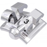 equilibrium® 2 Bracket mit Häkchen, + 7° Torque, + 5° Angulation für Zahn 33 (10 Stück)