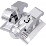 equilibrium® 2 Bracket mit Häkchen, - 11° Torque, + 7° Angulation für Zahn 33 (10 Stück)