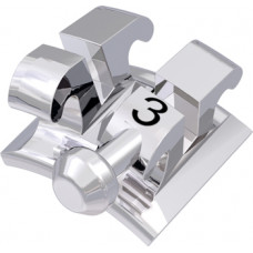 equilibrium® 2 Bracket mit Häkchen, - 11° Torque, + 7° Angulation für Zahn 33 (10 Stück)
