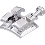 equilibrium® 2 Bracket mit Häkchen, 0° Torque, + 8° Angulation für Zahn 23 (10 Stück)