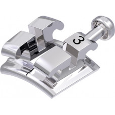equilibrium® 2 Bandbracket mit Häkchen, 0° Torque, + 8° Angulation für Zahn 23 (10 Stück)