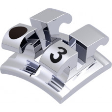 equilibrium® 2 Bandbracket, - 6° Torque, + 3° Angulation für Zahn 43 (10 Stück)