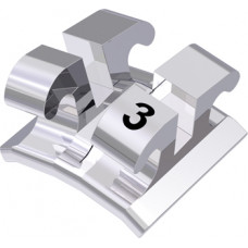 equilibrium® 2 Bandbracket, - 6° Torque, + 3° Angulation für Zahn 33 (10 Stück)