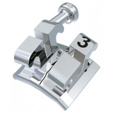 equilibrium® 2 Bandbracket mit Häkchen, 0° Torque, + 8° Angulation für Zahn 13 (10 Stück)