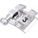 equilibrium® 2 Bandbracket mit Häkchen, 0° Torque, + 3° Angulation für Zahn 43 (10 Stück)