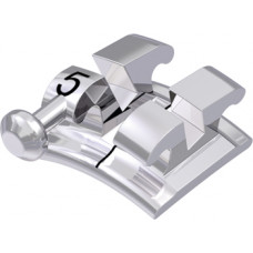 equilibrium® mini Bracket mit Häkchen, - 17° Torque, + 2° Angulation für Zahn 45 (10 Stück)