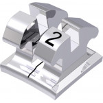 equilibrium® mini Bracket, - 6° Torque, - 6° Angulation für Zahn 32 (10 Stück)