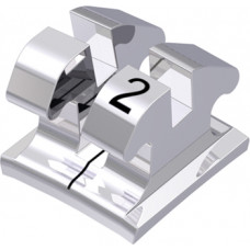 equilibrium® mini Bracket, - 6° Torque, - 6° Angulation für Zahn 32 (10 Stück)
