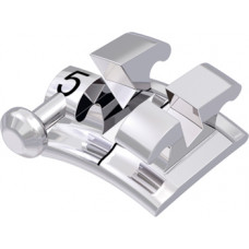 equilibrium® mini Bracket mit Häkchen, - 22° Torque, 0° Angulation für Zahn 45 (10 Stück)