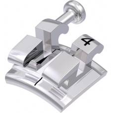 equilibrium® mini Bracket mit Häkchen, - 7° Torque, 0° Angulation für Zahn 24 (10 Stück)