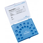 Sortiment, Fascination® Keramikbrackets mit Häkchen auf 3ern, für Zahn 13-11/21-23, Roth 18 ( je 1 Bracket = 6 Stück)