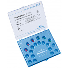 Sortiment, Fascination® 2 Keramikbrackets mit Häkchen auf 3ern, für Zahn 43-33, Roth 22 (je 1 Bracket = 6 Stück)