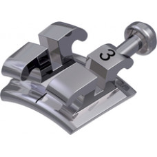 equilibrium® ti Bracket mit Häkchen, 0° Torque, + 8° Angulation für Zahn 23 (10 Stück)
