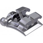 equilibrium® ti Bracket mit Häkchen, - 11° Torque, + 7° Angulation für Zahn 43 (10 Stück)